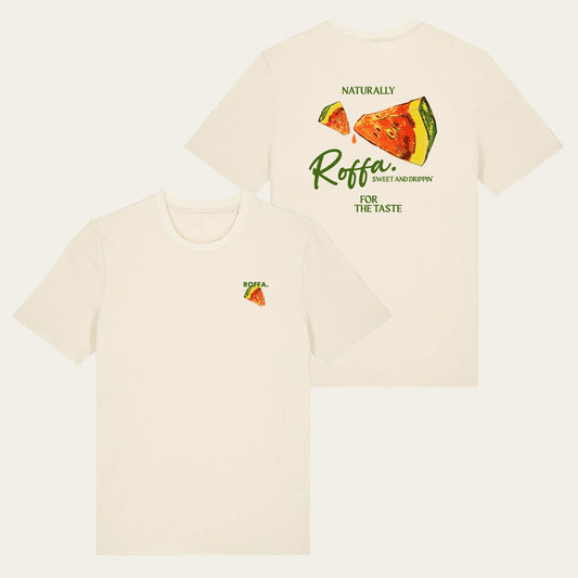ROFFA. t-shirt regular - Watermeloen - Sweet and Drippin - 100% organisch katoen
