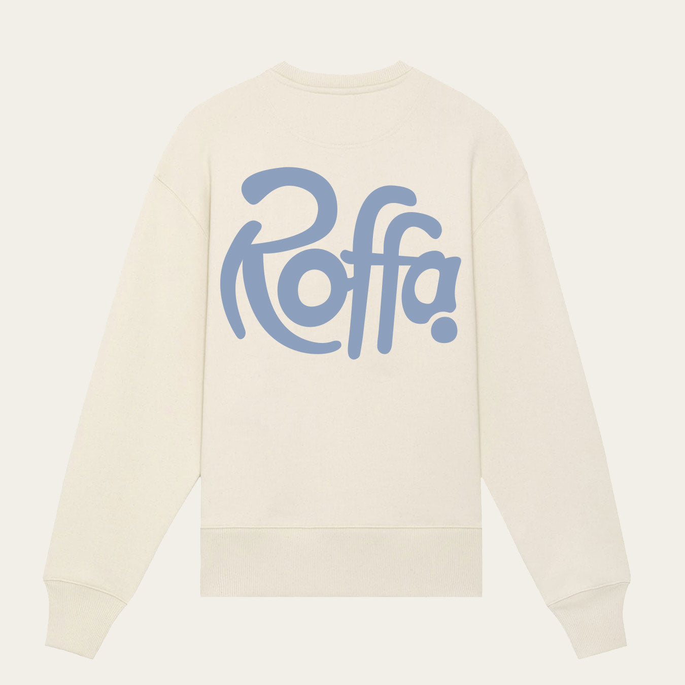 ROFFA. heavy sweater oversized - City Blue - 100% organisch katoen