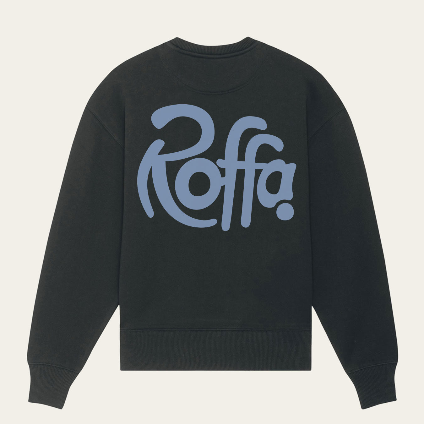 ROFFA. heavy sweater oversized - City Blue - 100% organisch katoen