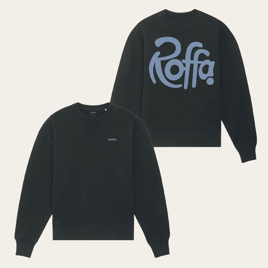 ROFFA. heavy sweater oversized - City Blue - 100% organisch katoen