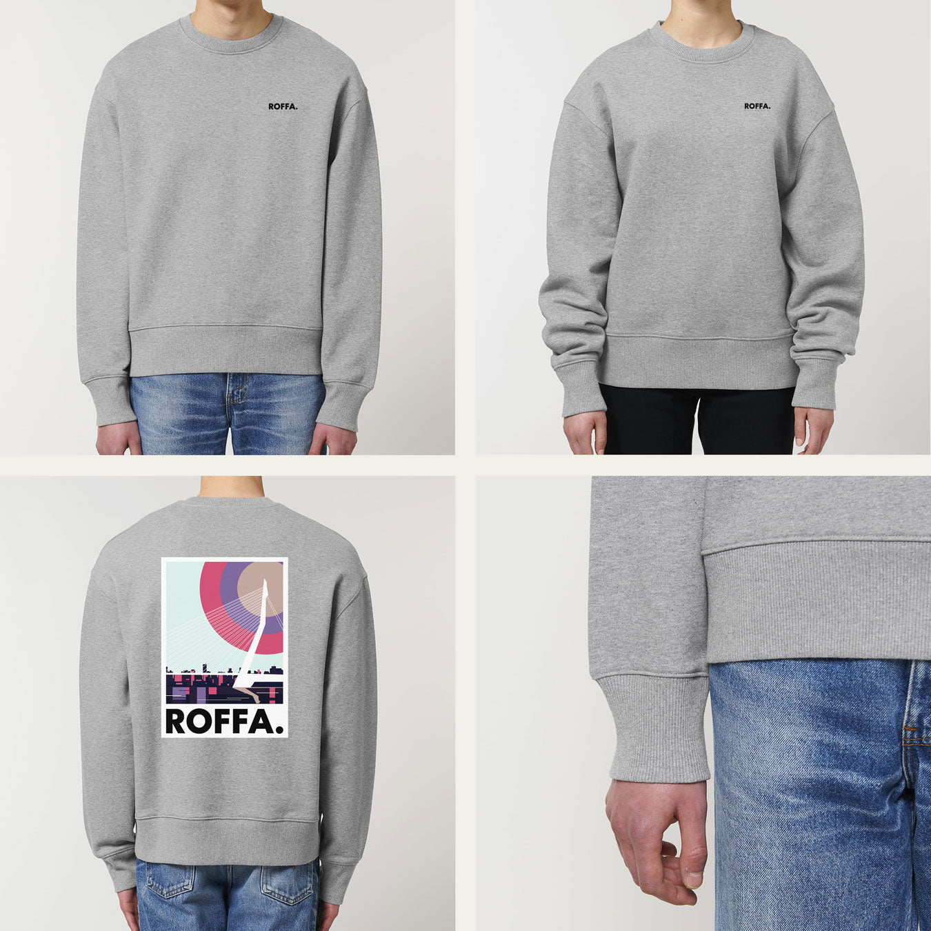 ROFFA. heavy sweater oversized - de Zwaan - 100% organisch katoen