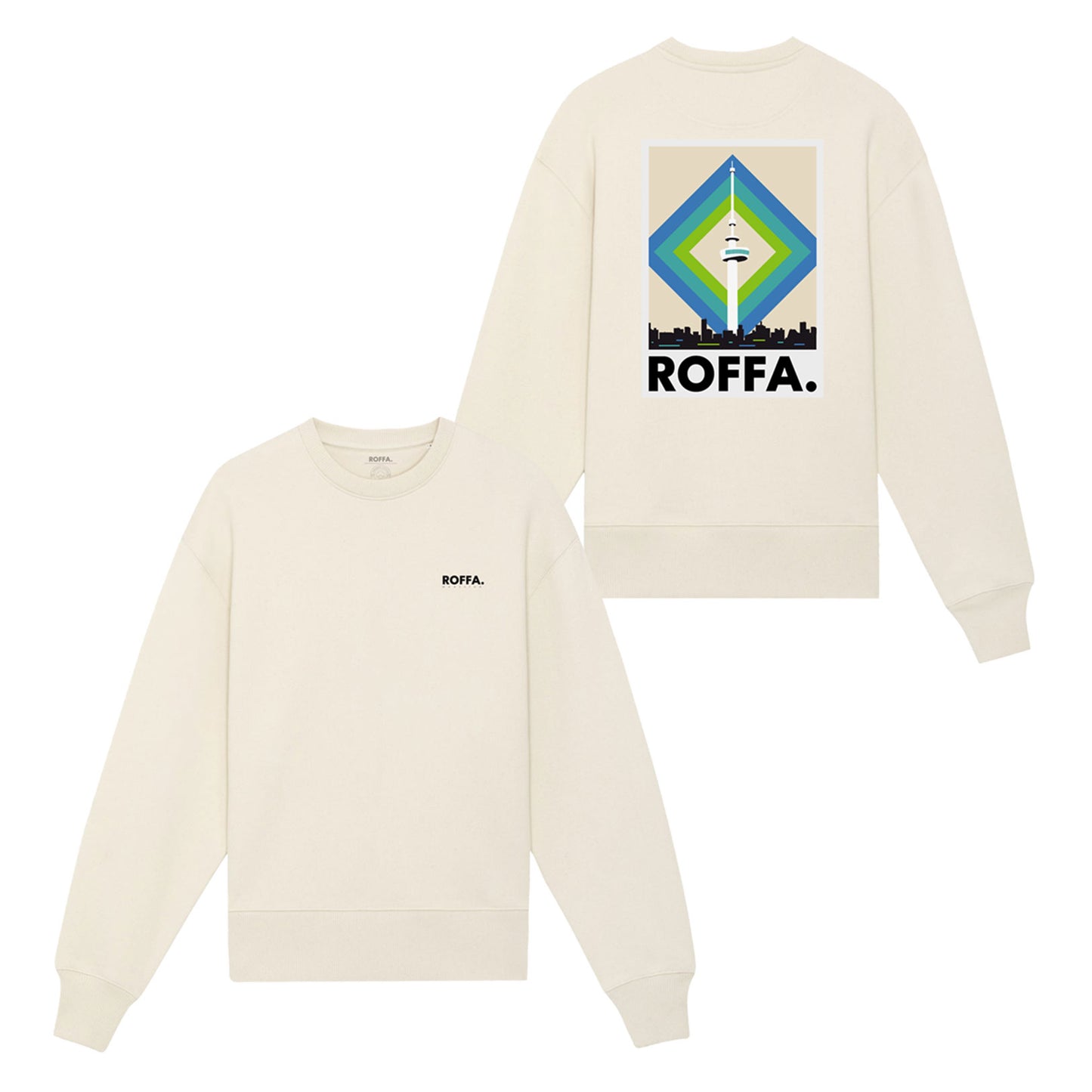 Witte trui met ROFFA. en euromast opdruk