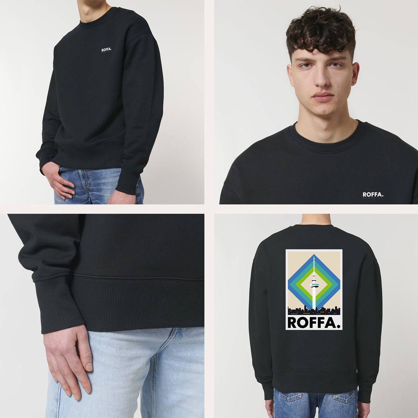 ROFFA. heavy sweater oversized - de Spriet - 100% organisch katoen