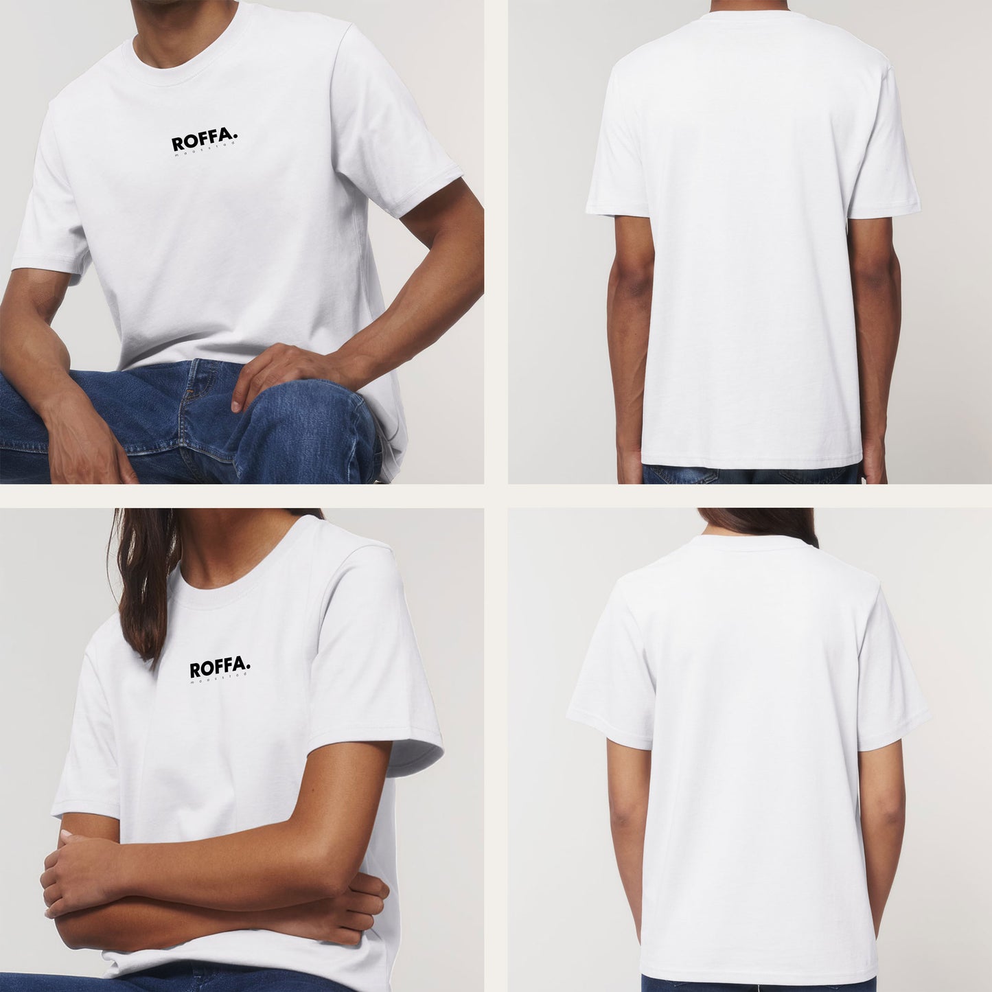 ROFFA. t-shirt regular - 100% organisch katoen - logo groot