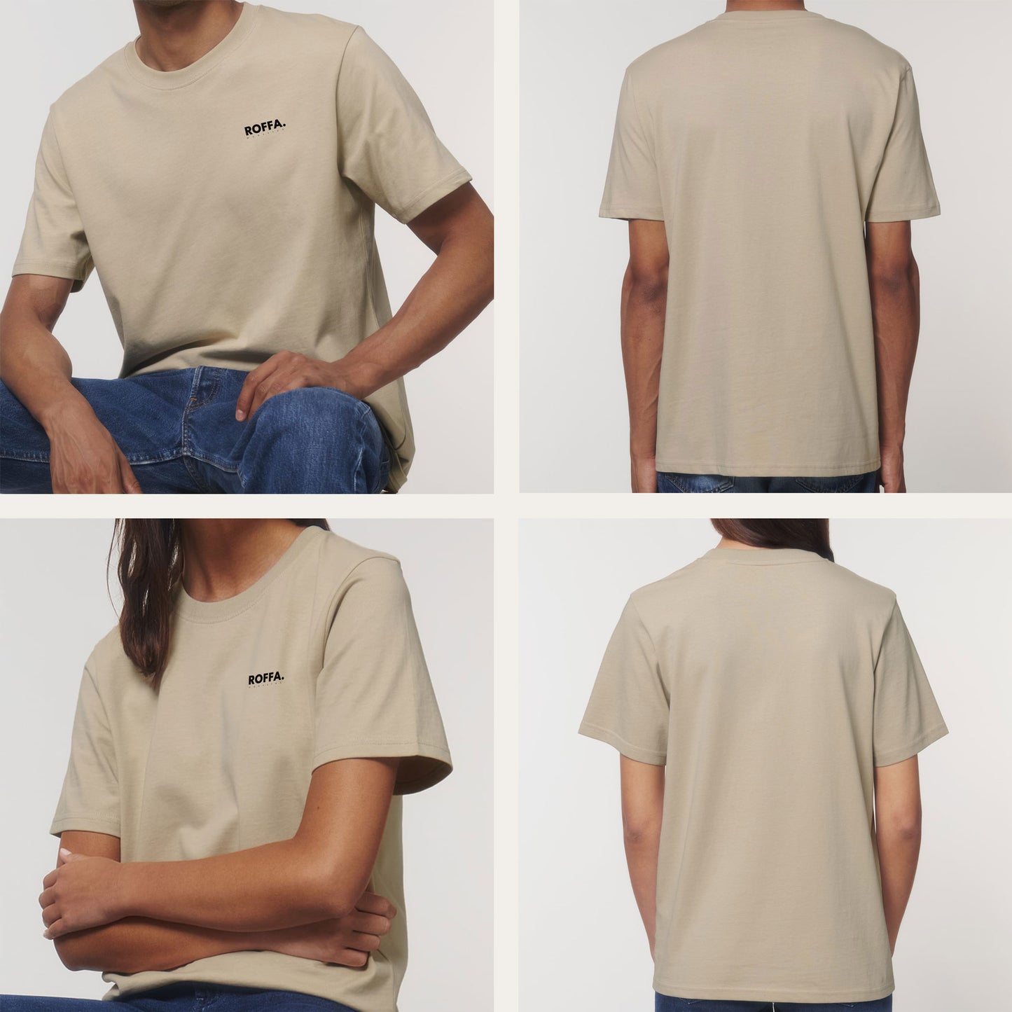 ROFFA. t-shirt regular - 100% organisch katoen - logo links
