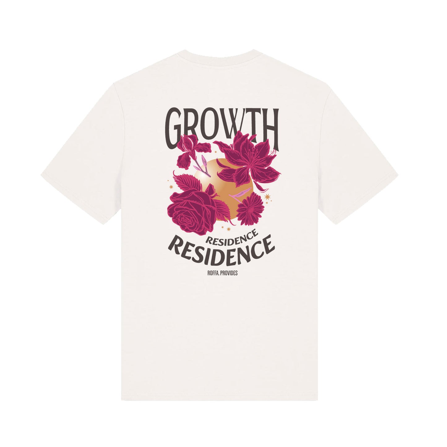 ROFFA. t-shirt regular off white - Growth Residence - 100% organisch katoen