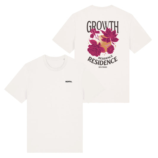 ROFFA. t-shirt regular off white - Growth Residence - 100% organisch katoen