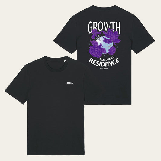 ROFFA. t-shirt regular zwart - Growth Residence - 100% organisch katoen